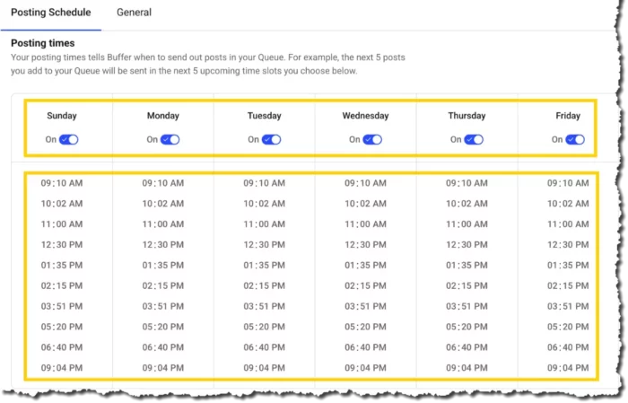 Buffer social media scheduling