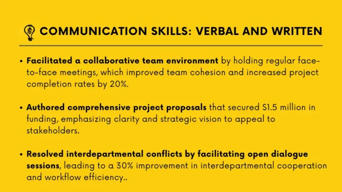 Communication Skills - Verbal and Written
