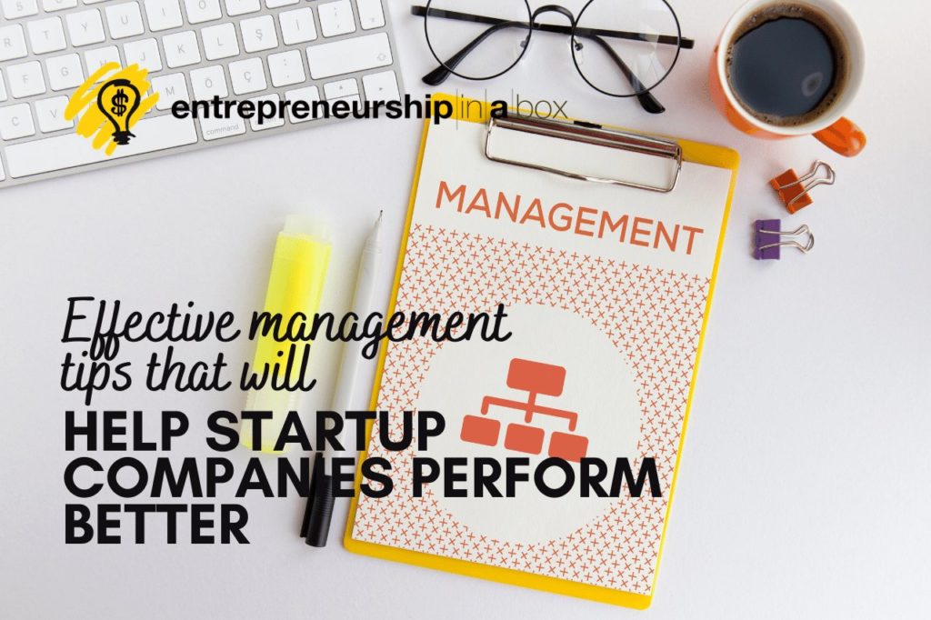 Effective Management Tips That Will Help Startup Companies Perform Better