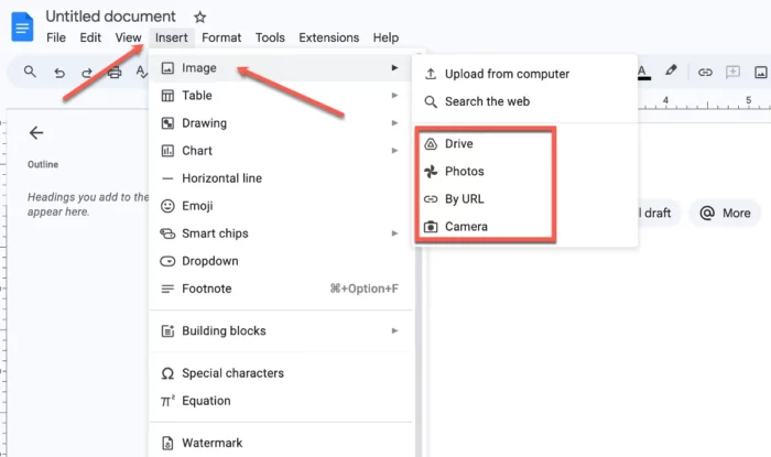 Google Docs for content creation