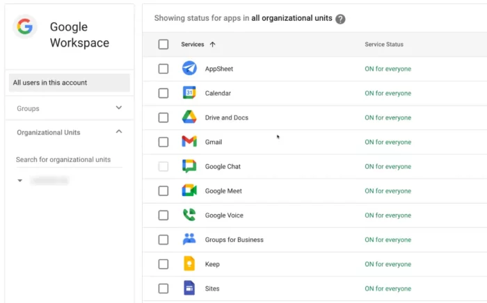 Google Workspace Apps