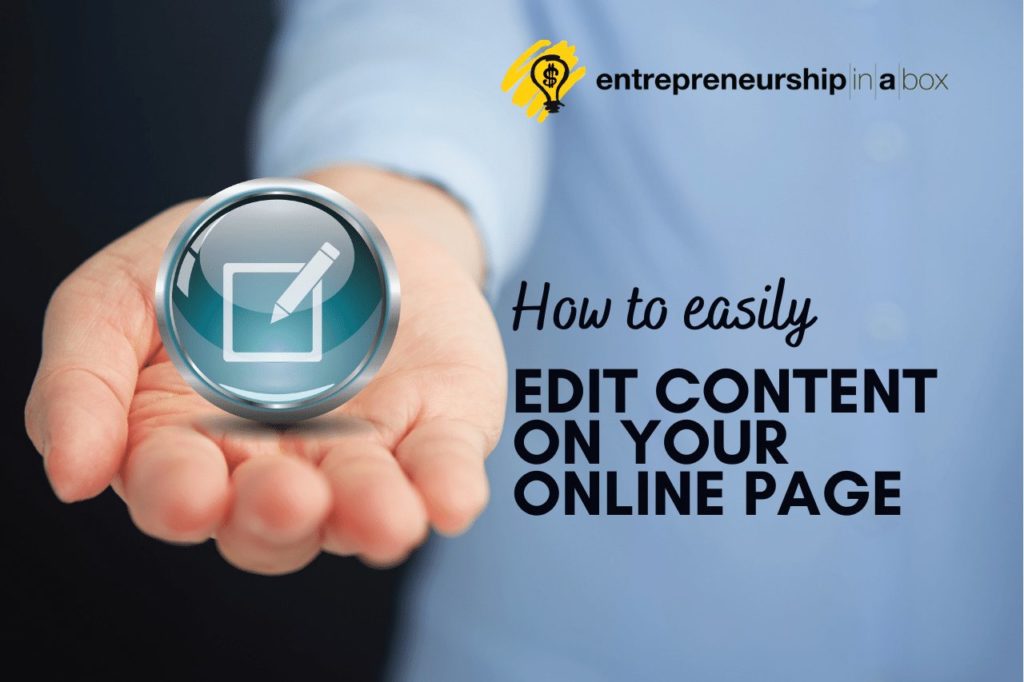 How to Easily Edit Content on Your Online Page