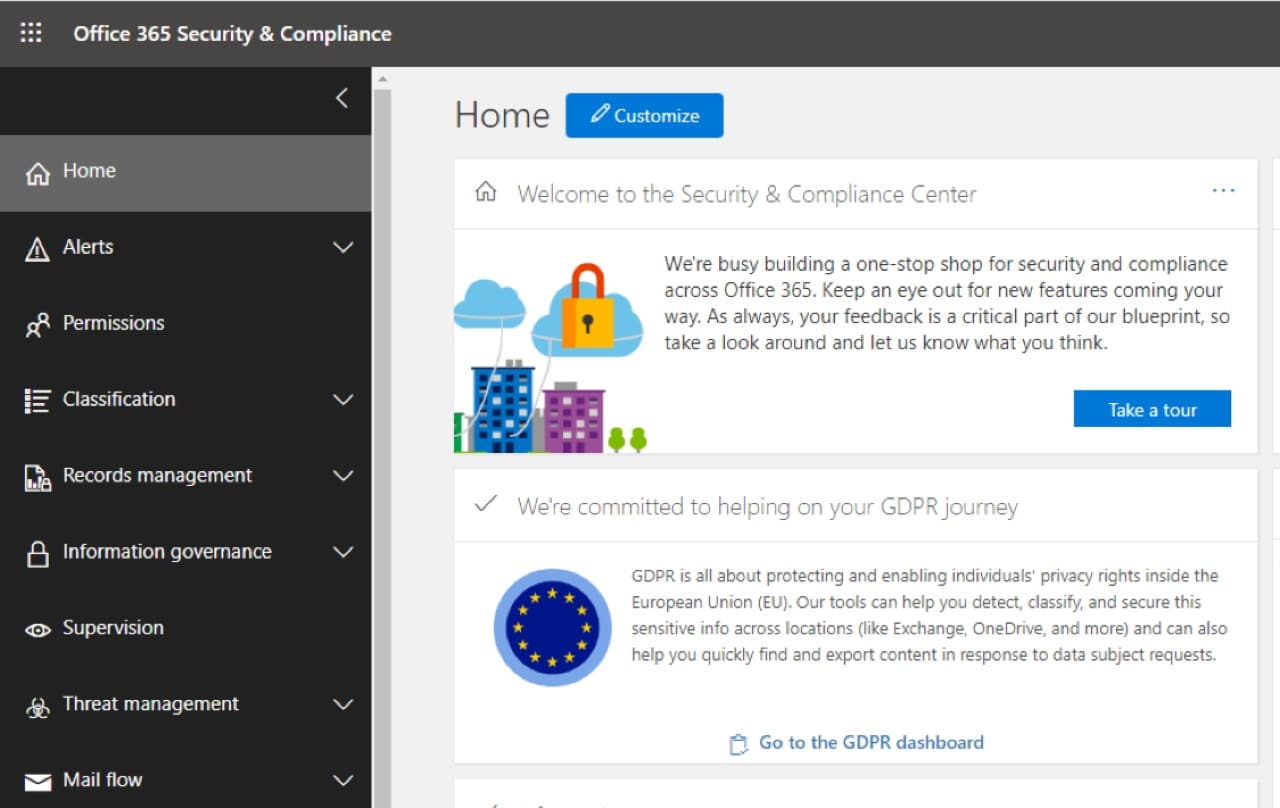 Office 365 Security and Compliance Center