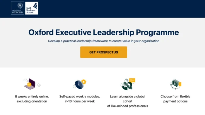 Oxford Executive Leadership Programme