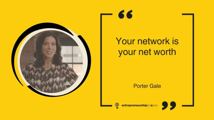 Your network is your net worth - quote