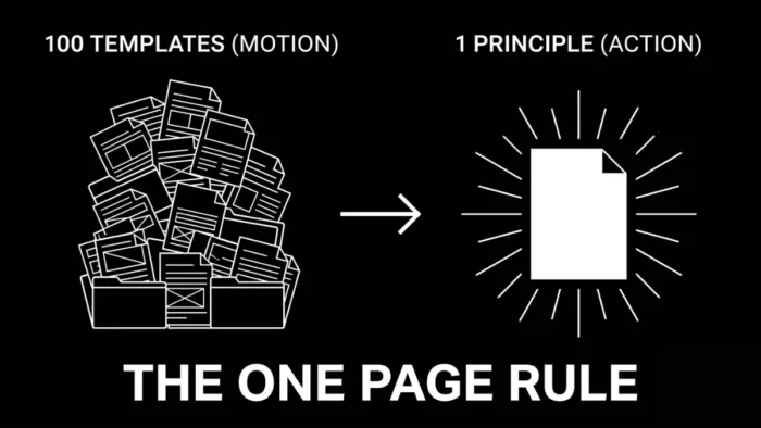 Template Hoarding vs Clarity