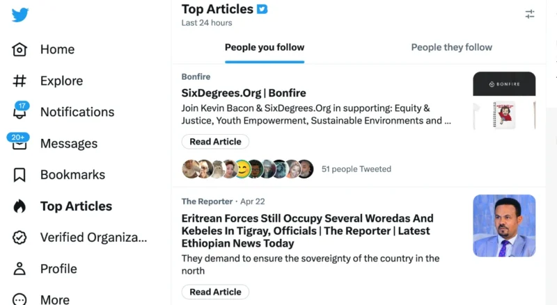 Twitter Top Articles