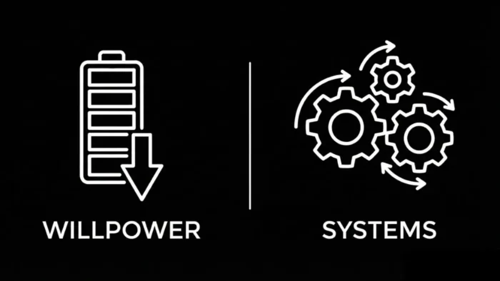 Willpower vs Systems in Strategic Execution