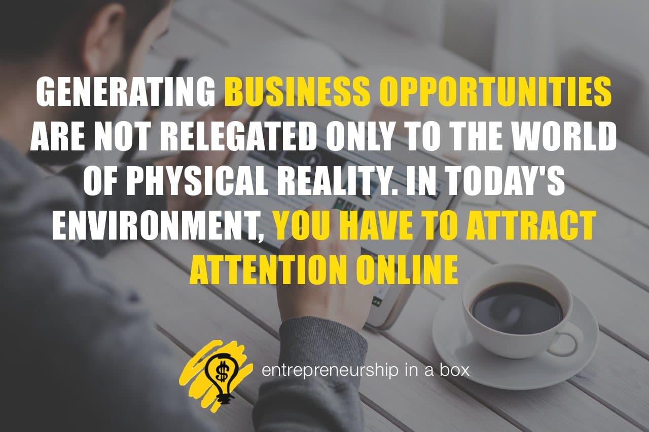 attract business opportunities online