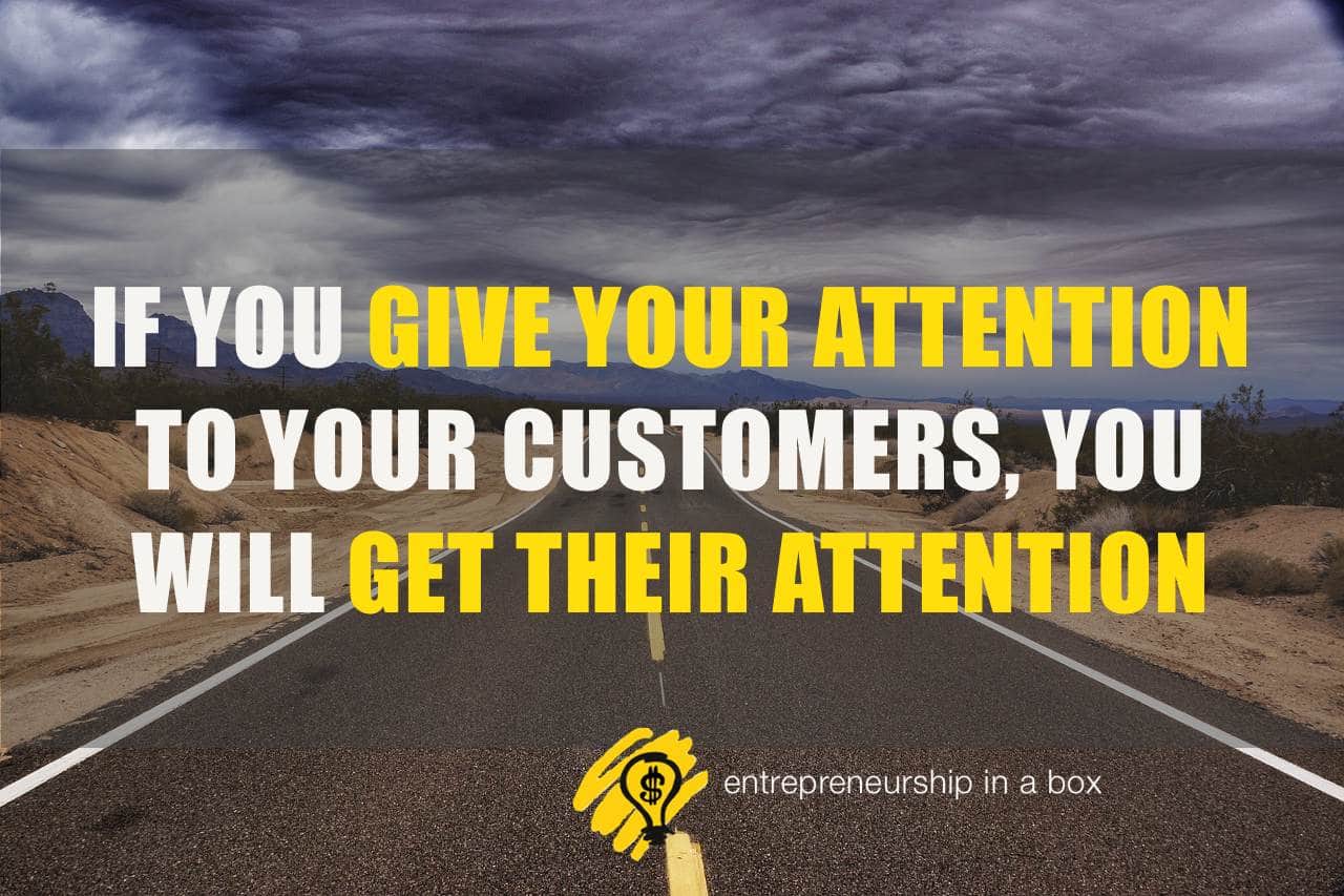 attract customer's attention