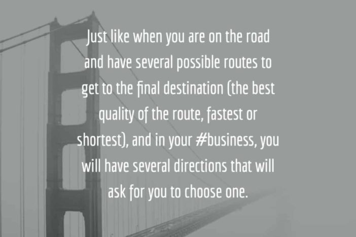 different choices on your entrepreneurial journey