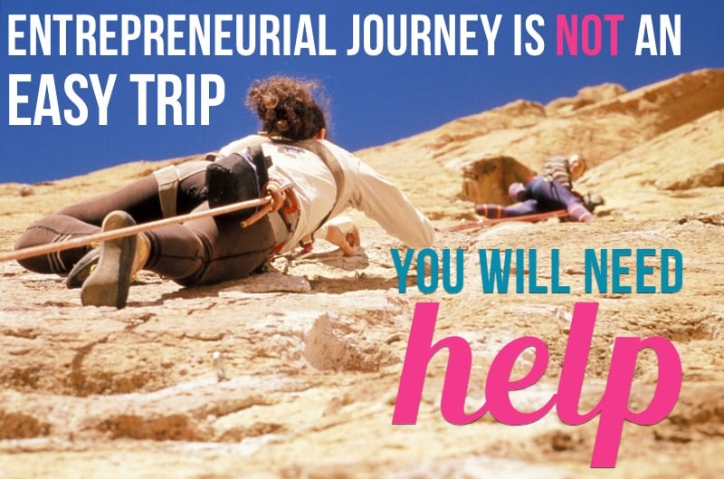 entrepreneurial journey signs for help