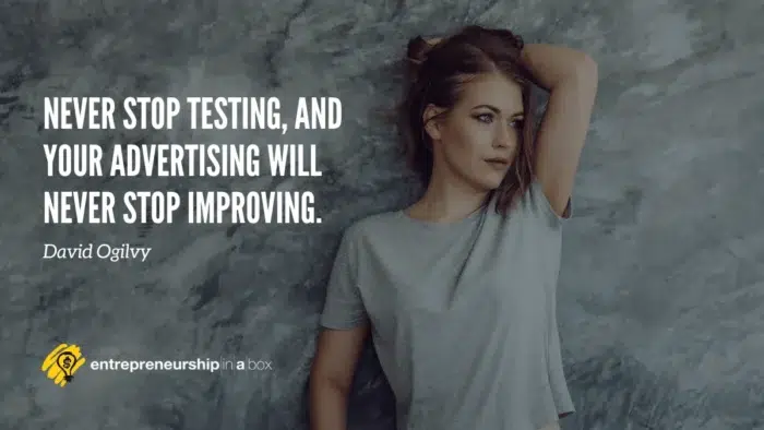 quote - advertising testing - David Ogilvy