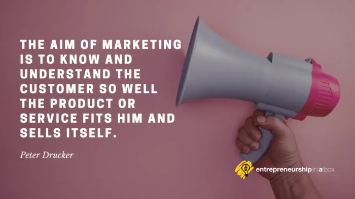 quote - marketing - peter drucker
