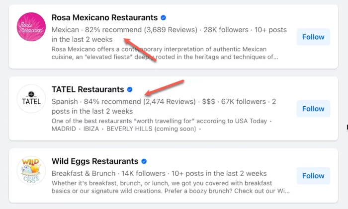 restaurant social media presence