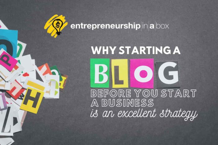 starting a blog before business