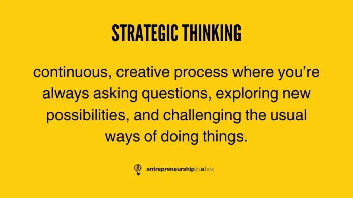 strategic thinking continuous process